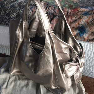 Valentino Garavani Silver Bow Tote